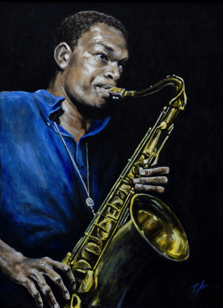 John Coltrane, 50 x 70 cm, 1996