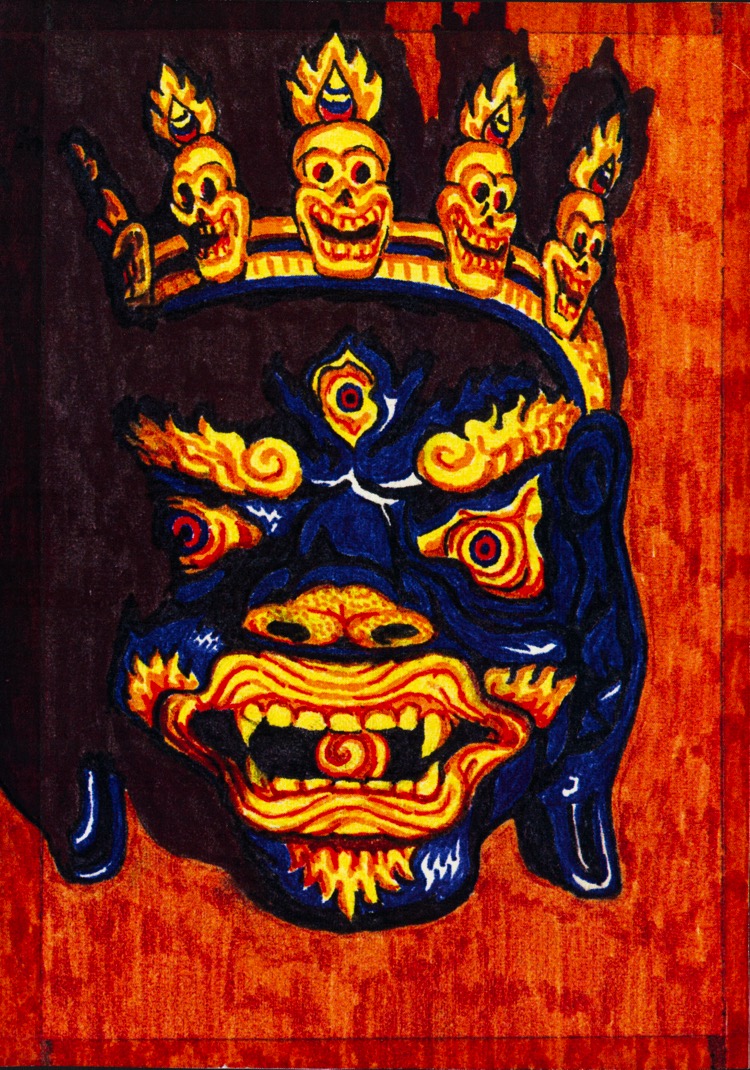 Mahakala Mask, 1974-75